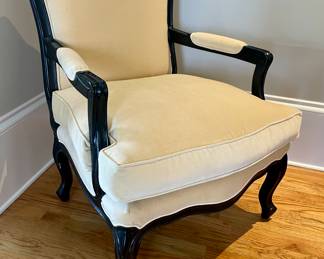 Grange Furniture - Louis XIV Salon Chair.  Inspired by the grandeur of the French court, this exquisite piece of furniture showcases intricate craftsmanship and opulent design that captures the essence of 17th-century sophistication.