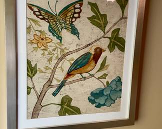 Aviary framed picture