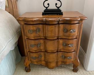 French Louis XV style three drawer chest (top of chest has wear)
