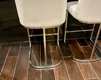 Restoration Hardware set of 4 Emery Curved back Counter Stools, like new