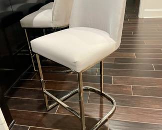 Restoration Hardware set of 4 Emery Curved back Counter Stools, like new