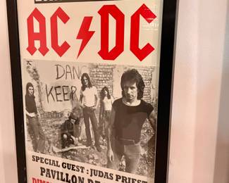 AC/DC Band Concert Tour Poster 1979