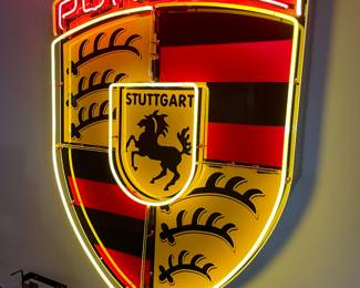 Porsche Neon Sign--HUGE large great for your game room or garage! 