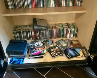 Large collection of CDs. 
