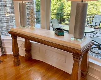 Kriess Monteceito Console Travertine Top