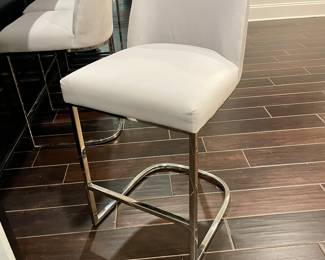Restoration Hardware set of 4 Emery Curved back Counter Stools, like new