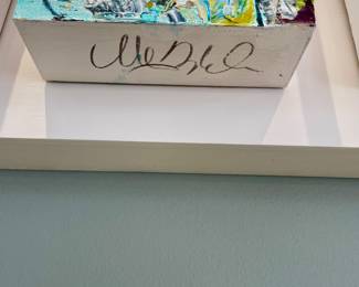 Fantastic modern artwork consisting of 50 artist signed individual oil on canvas from Atlanta dogwood festival. 