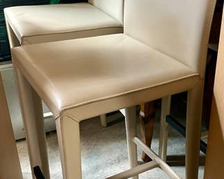 Three Crate & Barrel barstools 