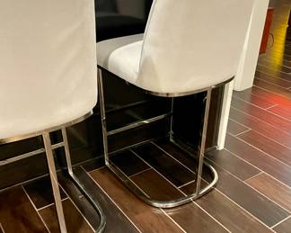 Restoration Hardware set of 4 Emery Curved back Counter Stools, like new