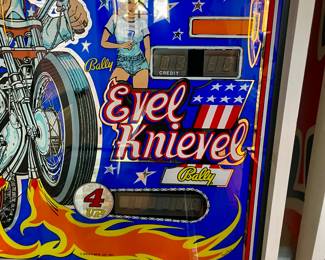 Evel Knievel Bally coin operated Pinball Machine