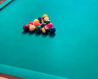 Gandy Pool Table-- We will sell this ONE item prior to the start of the sale due to requirements to schedule professional movers.  Contact us for details. 