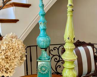Decorative Ceramic Green Obelisks - Transform your home or office decor with our exquisite Green Ceramic Obelisk—where modern elegance meets timeless charm.