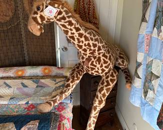 Large scale stuffed giraffe