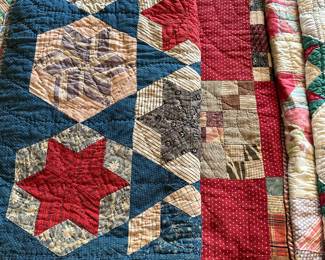 Antique quilts, closeups later in photos