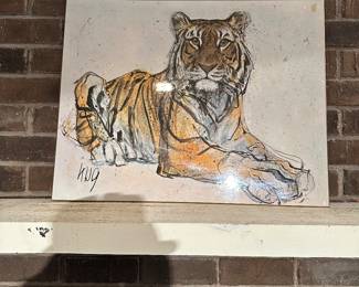vintage tiger art
