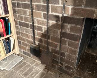 wrought iron fireplace tools
