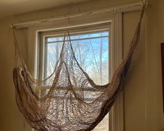 Vintage straw hammock 