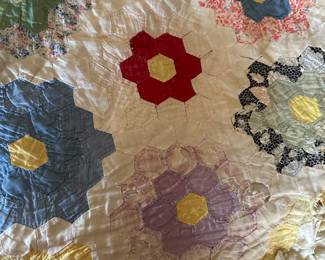 Closeup of quilt