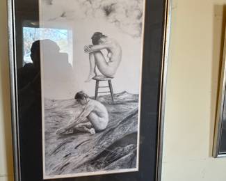 Two of two prints by same artist