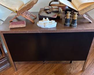 circa 1960’s desk with matching file cabinet