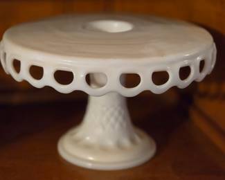 Milk Glass Cake stand 