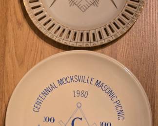 Masonic decorative plates 