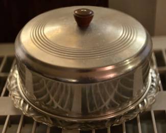 Vintage aluminum cake server