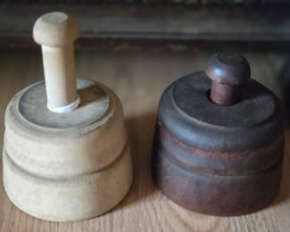 Wooden butter molds 