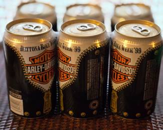 1999 Daytona Bike Week Harley Davidson collectible beer cans 