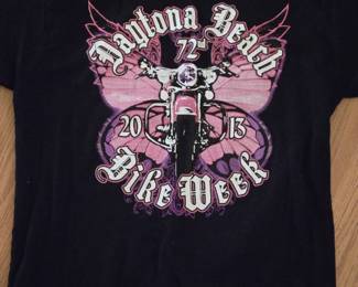 2013 Daytona Beach bike week souvenir collectible T-Shirt (several available, various dates)