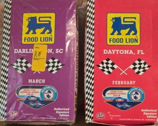 Unopened boxes of Nascar trading cards
