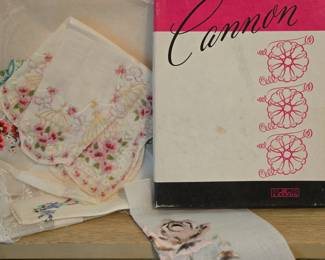 Cannon embroidered hankerchiefs - new in box 