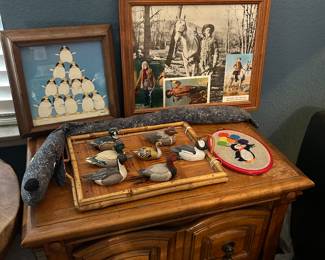 Stewart Moskowitz “The Corporation” Penguins Print
Avon Collector Duck series
Buffalo Bill picture
Side table
Tray 