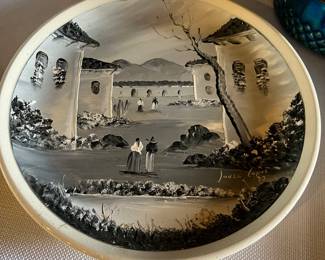 native american indian decorative plate