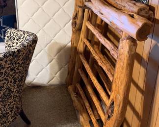 XL Twin size cedar bed frame head and foot board