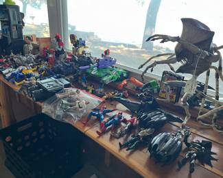 transformers, action figures and super heros