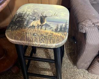 elk scene bar stool