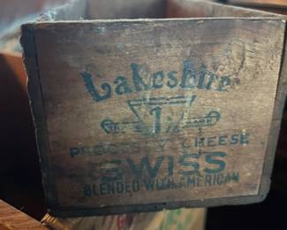 wooden lakeshire process cheese swiss american blend five pound box new york borden sales