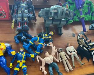 action figures, superheros
