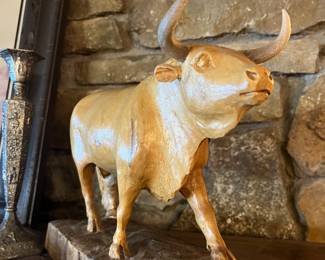 carved bull