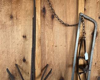 wildlife animal trap with steel grapple