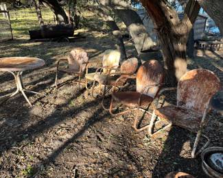 vintage metal furniture