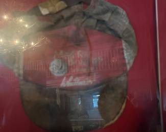 framed service station cap