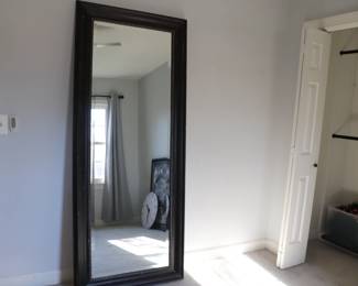 Leaner Black Framed Mirror 