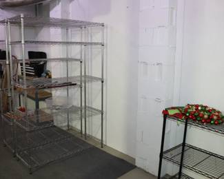 Lots of wire shelving 