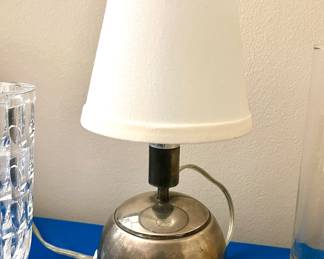 Thomas O'Brien Terri 10.25 inch 40.00 watt Silver Accent Lamp Portable Light in Linen by Visual Comfort.