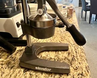 Slendor Commercial Citrus Juicer Manual Fruit Juicer and Orange Squeezer Metal Hand Press Juice, Heavy Duty