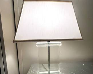 RESTORATION HARDWARE CRYSTAL PIER TABLE LAMP