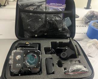 Never used 4K ultra HD, underwater camera and accessories