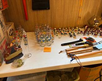 Smurf and California Raisin collectibles